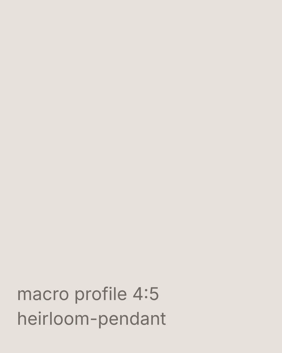 Heirloom Pendant, profile showing the width